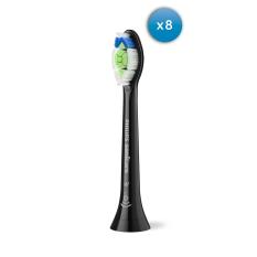 Sonicare W Optimal White standard fogkefefej 8db, fekete kép